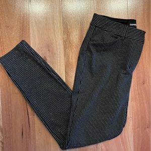 Express skinny pin strip trousers